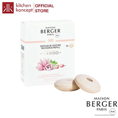 Maison Berger - Bộ tinh dầu xe hơi hương Underneath the Magnolias - 2 cái