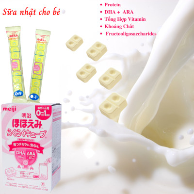 Sữa Nhật Cho Bé Tăng Cân Từ 0 Đến 1 Tuổi Meiji Hỗ Trợ Tăng Hệ Miễn Dịch, Tạo Hệ Tiêu Hóa Tốt Hấp Thụ Dưỡng Chất Hiệu Quả Giúp Bé Phát Triển Cân Đối Nhất Cả Về Chiều Cao, Cân Nặng, Trí Não - 1 Hộp x (24 Thanh x 5 Viên)
