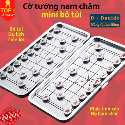 HỘP DA size 17x15cm bộ dụng cụ cắt móng tay 12 chi tiết làm bằng thép không gỉ cao cấp - Cờ tướng nam châm mini D Danido