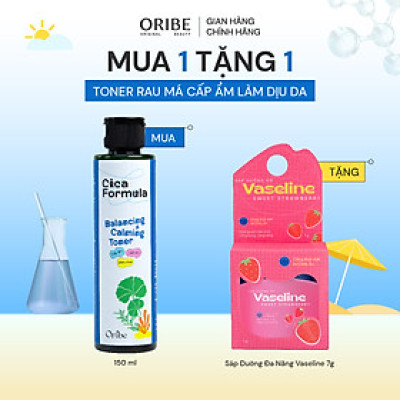 Toner rau má giảm mụn Oribe Cica Formula giúp dưỡng ẩm se khít lỗ chân lông dùng được cho da nhạy cảm 150ml