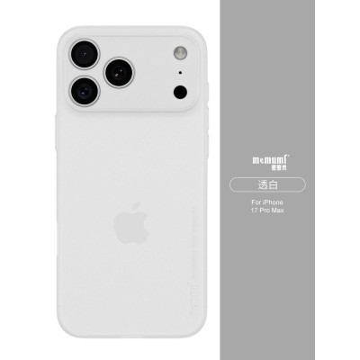 Ốp lưng nhám siêu mỏng 0.3mm cho iPhone 17, 17 Air, 17 Pro, 17 Pro Max hiệu Memumi Slim - mặt lưng chống trượt, chống bảo vệ camera