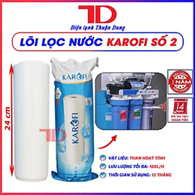 Bộ 3 lõi lọc nước Karofi 1,2,3 dùng cho máy lọc nước RO hàng chính hãng - Điện Lạnh Thuận Dung