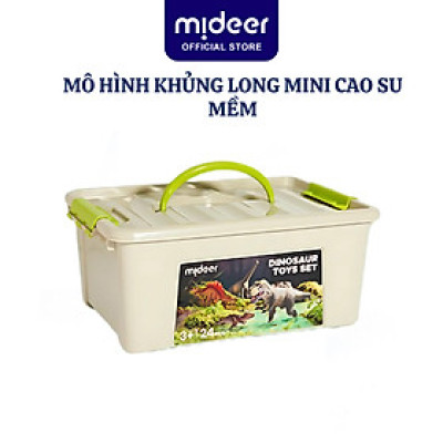 Mô hình khủng long mini cao su mềm Mideer Dinosaur Toys Set  jurassic world  T-rex