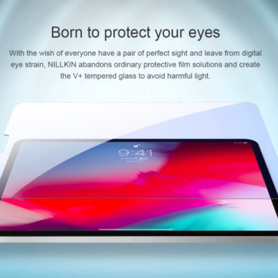 Miếng dán cường lực dành cho iPad Pro 11 / 11 2020 chống nắng, chống cận chính hãng Nillkin V+ Anti Blue 