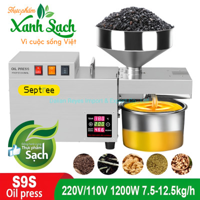 Máy ép dầu thực vật công nghiệp thương hiệu Mỹ cao cấp Septree S9S - Hàng Chính Hãng