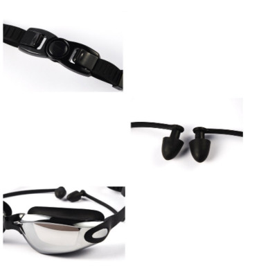 Bộ kính bơi tráng gương cao cấp chống dính nước mũ bịt tai 206452 
