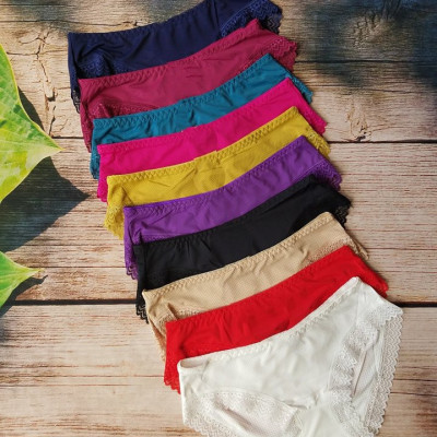 Combo 5 Quần Lót Nữ Thông Hơi Viền Ren 5866 – Thoáng Khí, Co Giãn 4 Chiều, 5 Màu Hot
