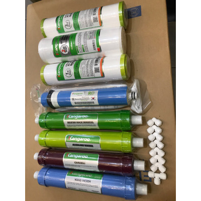 Bộ 8 Lõi Lọc Nước KANGAROO 12345678 - Hàng chính hãng - Lọc sạch vi khuẩn