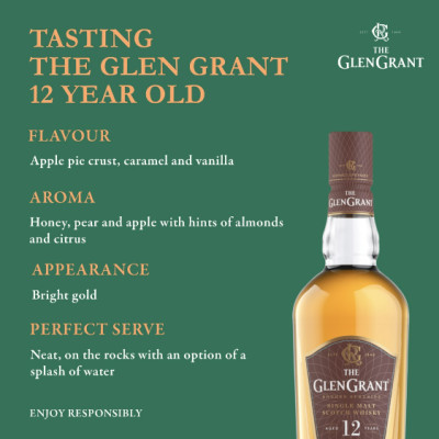 Rượu Glen Grant Single Malt Scotch 12YO 43% 1x0.7L