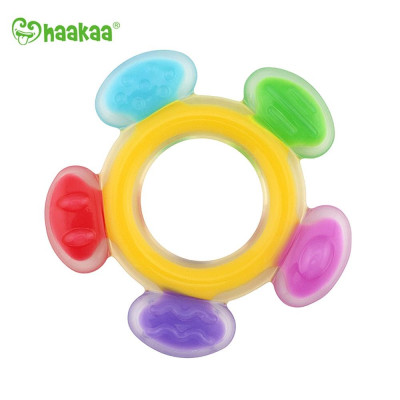 Gặm nướu hình bánh xe đu quay cho bé Haakaa. Chất liệu silicone cao cấp, an toàn. Không chứa BPA, PVC và phthalate