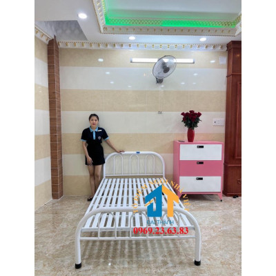 Giường sắt kiểu đơn giản Đại Thành nhiều kích thước từ 1m đến 1m8
