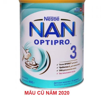 Sữa Bột Nestlé NAN Nga Optipro 3 (800g) - Mẫu mới