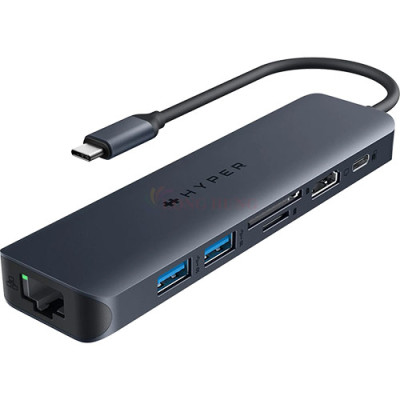 Cổng chuyển đổi HyperDrive Next 7-in-1 USB-C for Pro-grade Productivity HD4003GL - Hàng chính hãng