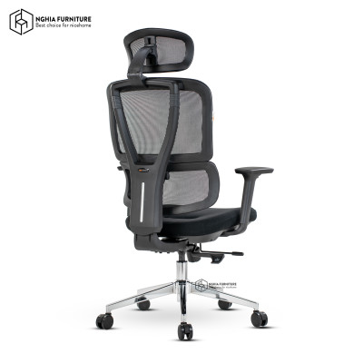 Ghế công thái học Nghia furniture LUMBAR - Ghế xoay văn phòng làm việc nhiều tính năng khủng