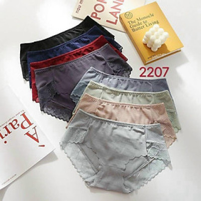 ombo 5 Quần Lót Nữ Su Xốp Phối Ren 2207 – Co Dãn 4 Chiều, Thoáng Mát, Siêu Êm