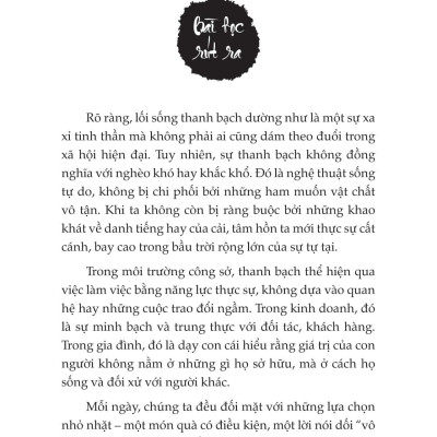 Sách - Bách Trí Minh Đạo - Sống Đơn Giản - Cội Nguồn Của Tâm An