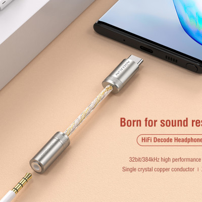Cáp Chuyển Type-C To 3.5mm NILLKIN Hifi Decode Headphone Amplifier PRO - Hàng Nhập Khẩu