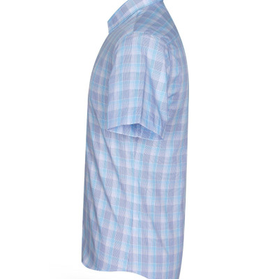 Áo sơ mi nam KHATOCO ngắn tay caro A1MN438S1-CNCR293-2502-N