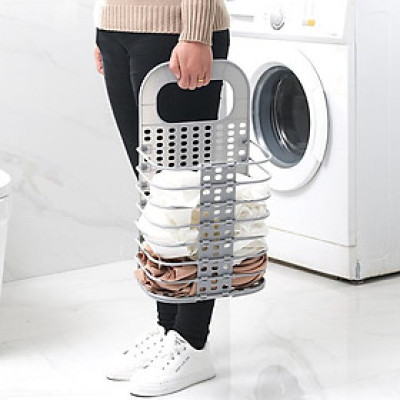 Giỏ đựng đồ máy giặt gấp gọn CỠ LỚN tiện lợi, đa năng (giao màu ngẫu nhiên)