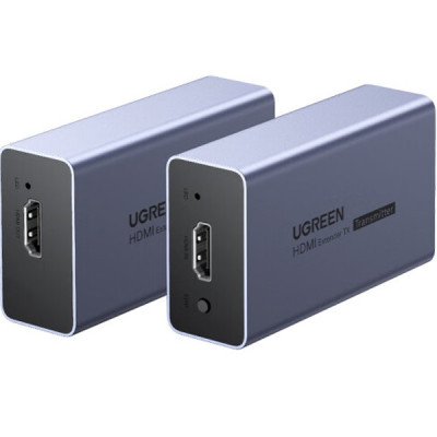 Bộ kéo dài HDMI qua dây mạng Cat5/Cat6 50 mét Ugreen 90811EU ( Bộ 2 cái+Adapter ) - Hàng Chính Hãng