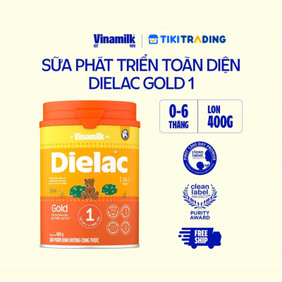 Sữa Bột Vinamilk Dielac Alpha Gold IQ Step 1 Hộp Thiếc (400g)