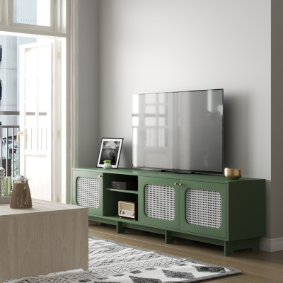 [Happy Home Furniture] MEYDAN , Kệ TV 3 cửa mở , 220cm x 42cm x 57cm ( DxRxC), KTV_012