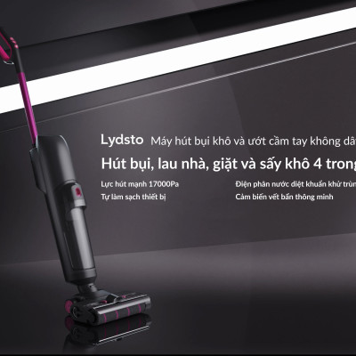 Máy hút bụi lau nhà Lydsto W1 lực hút 17000Pa thông minh tiện lợi - Hàng chính hãng
