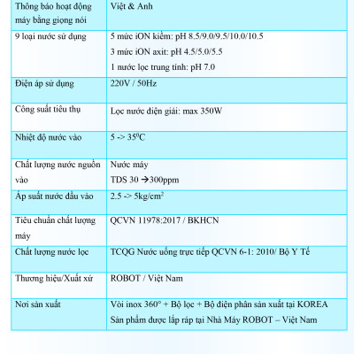 Máy Lọc Nước Điện Giải Ion Kiềm ROBOT IonPrince 79 - Hàng Chính Hãng