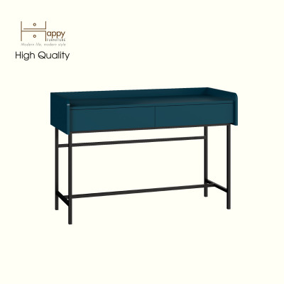 [Happy Home Furniture] LAVIA, Bàn trang điểm 2 ngăn kéo - chân sắt, 120cm x 45cm x 80cm ( DxRxC), BAN_086
