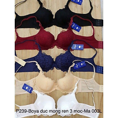 Áo Lót Nữ Mút Mỏng Ren Có Gọng Nâng Ngực Cài Sau 3 Móc Boya 003L – Sexy, Ôm Sát, Thoáng Mát