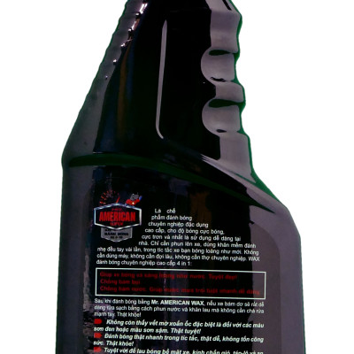 Wax đánh bóng xe hơi - Mr.American Wax chai 500ml