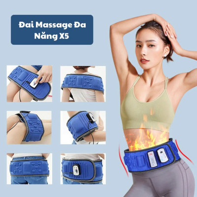 Máy Massage Rung Nóng X5 Cao Cấp – Đai Massage Hồng Ngoại Thư Giãn Toàn Thân Hiệu Quả
