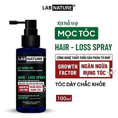 [MỚI] Xịt Ngăn Rụng Tóc, Làm Dày Tóc Lab Nature Hair - Loss Spray 100ml - Dành cho tóc thưa, mảnh