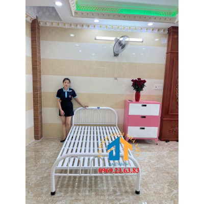 Giường sắt kiểu đơn giản Đại Thành nhiều kích thước từ 1m đến 1m8