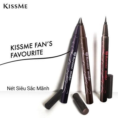 Bút Kẻ Mắt Nước Siêu Chống Trôi Nét Siêu Sắc Mãnh Màu Nâu Kissme Heroine Make Smooth Liquid Eyeliner Super Keep 0.1 G