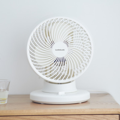 Quạt tuần hoàn không khí LocknLock Bianco ENF156IVY, Hàng chính hãng, mini để bàn, luồng gió đa chiều - JoyMall