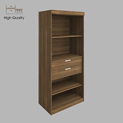 [Happy Home Furniture] CATY, kệ sách 6 tầng - 2 ngăn kéo,  90cm x 55cm x 207cm (DxRxC), KSA_005