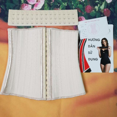 (Combo) Đai nịt bụng (gen siết giảm eo) latex 25 xương thép nhập khẩu chính hãng hi lạp (kèm quà tặng)
