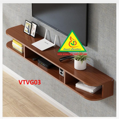 Kệ Ti Vi Treo Tường Trang Trí VTVG03 - Nội Thất Lắp Ráp