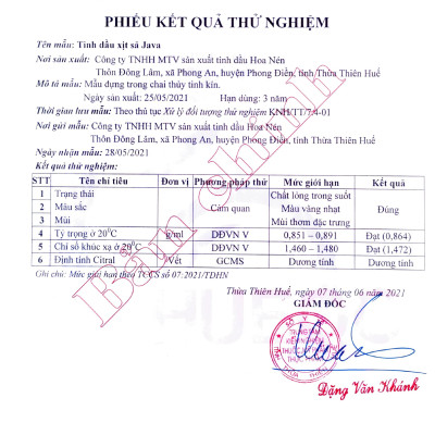 Chai xịt tinh dầu Sả Java Hoa Nén 100ml - Đuổi muỗi, khử mùi, làm sạch không khí