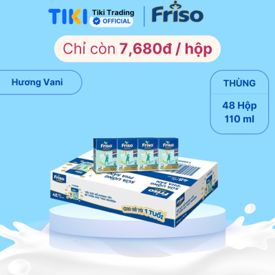 Thùng 48 Hộp Sữa Bột Pha Sẵn Friso Gold Rtd Vani (48 Hộp X 110ml)