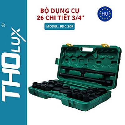 Bộ dụng cụ 26 chi tiết 3/4 BDC-209 Tholux