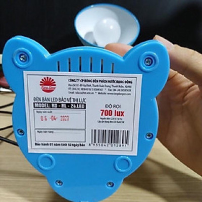 Đèn Bàn Học Chống Cận, Liền Hộp Đựng Bút và Hình Thú Đáng Yêu, Kèm Bóng LED 5W Cắm Điện 220V