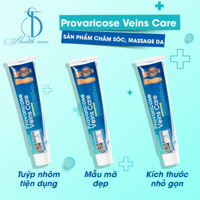 1 Tuýp Provaricose veins care - Hỗ trợ cải thiện giãn tĩnh mạch, viêm khớp cấp và mãn tính, vết bầm do tác động cơ học - Earthlyglow (65gram)