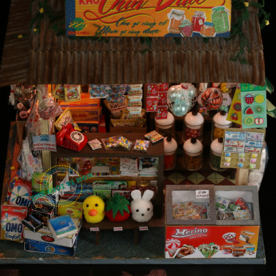 MÔ HÌNH TỰ LẮP RÁP DIY SÀI GÒN XƯA VÀ NAY - TIỆM SẠP KHÔ - SG01