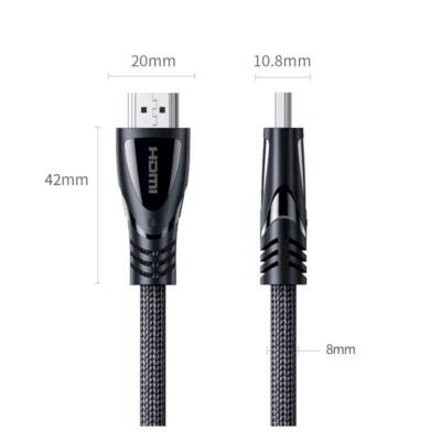 Ugreen UG80405HD140TK 5M 2.1 8K 60Hz 48Gbps 4k 120 hz màu đen Cáp HDMI 2.1 độ phân giải siêu Cao - HÀNG CHÍNH HÃNG