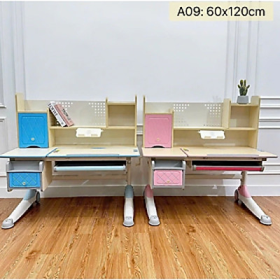 Bàn học sinh thông minh đa năng, nâng hạ tay quay, điều chỉnh góc nghiêng, chống lóa Tundo CTA09 ngang 120cm