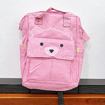 Balo bỉm sữa đa năng có ngăn giữ nhiệt danh cho mẹ và bé, họa tiết mèo đáng yêu