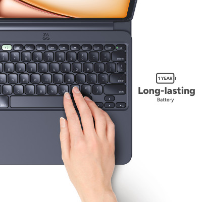 Ốp lưng kèm bàn phím ZAGG Pro Keys 2 dành cho iPad Air 11/13 (M2), Pro 11 (M4) - Hàng chính hãng