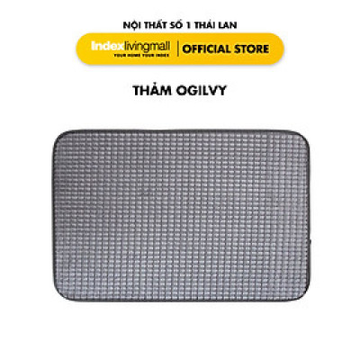 Thảm Chùi Chân OGILVY Có Mặt Sau Chống Trượt Kích Thước 60 x 41.5 x 1,5 cm  | Index Living Mall | Nhập Khẩu Thái Lan